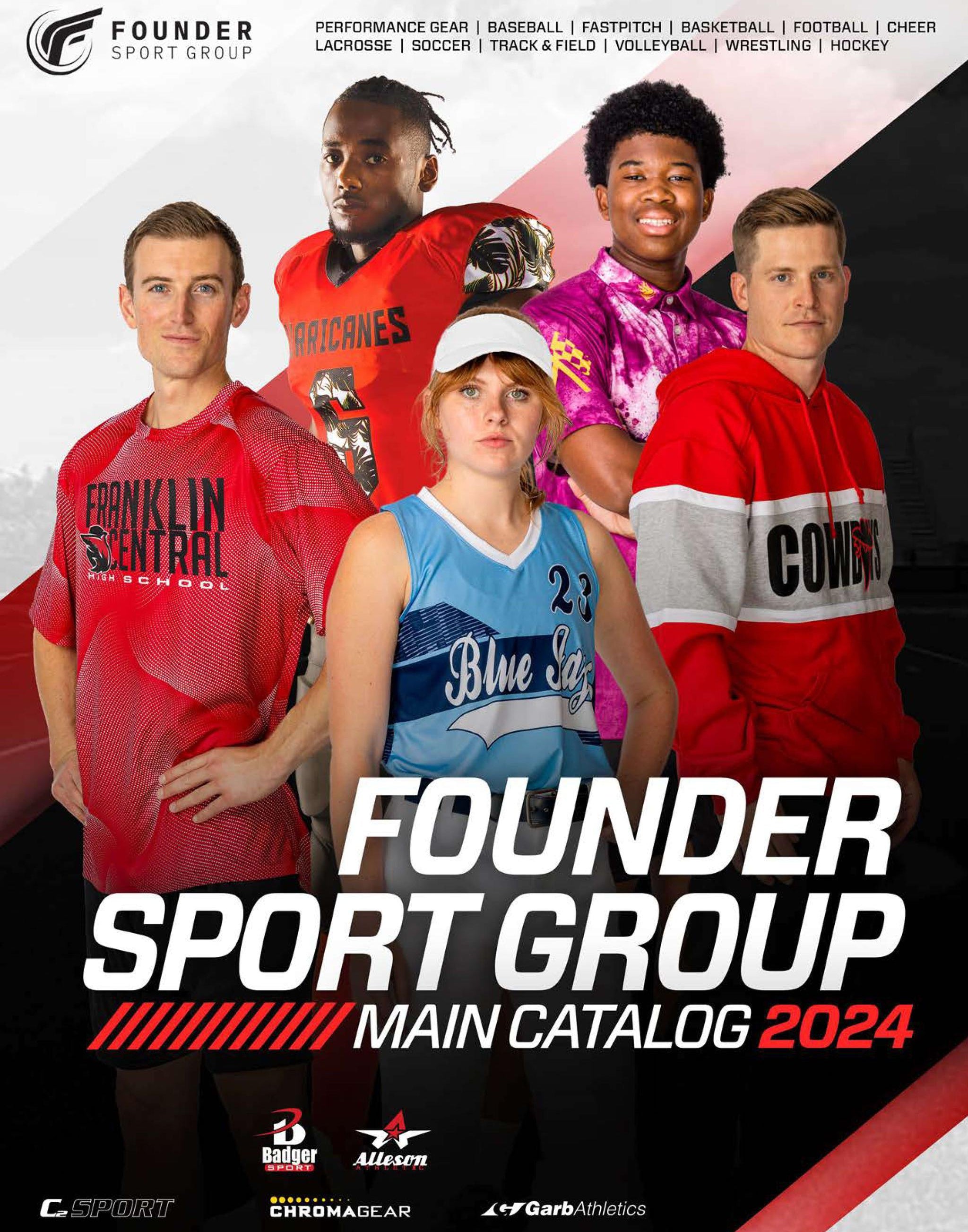 Founder Sports Catalog Cover - Main Catalog 2024