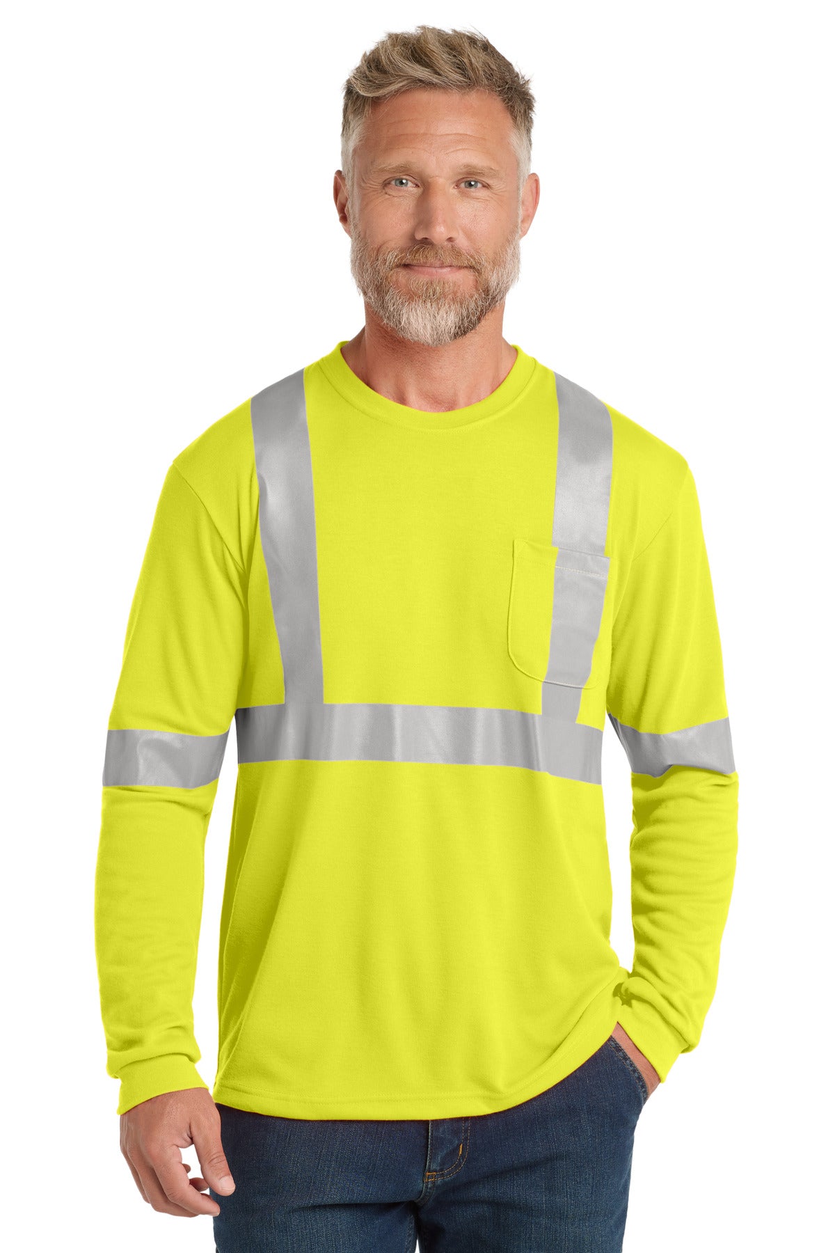CS401LS-SafetyYellowReflective-XS