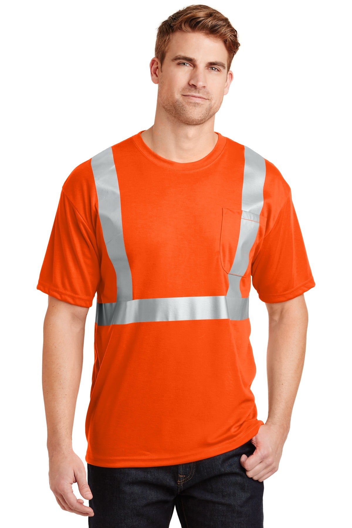 CS401-SafetyOrangeReflective-XS