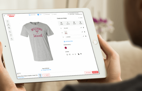 Image of webstore on a tablet
