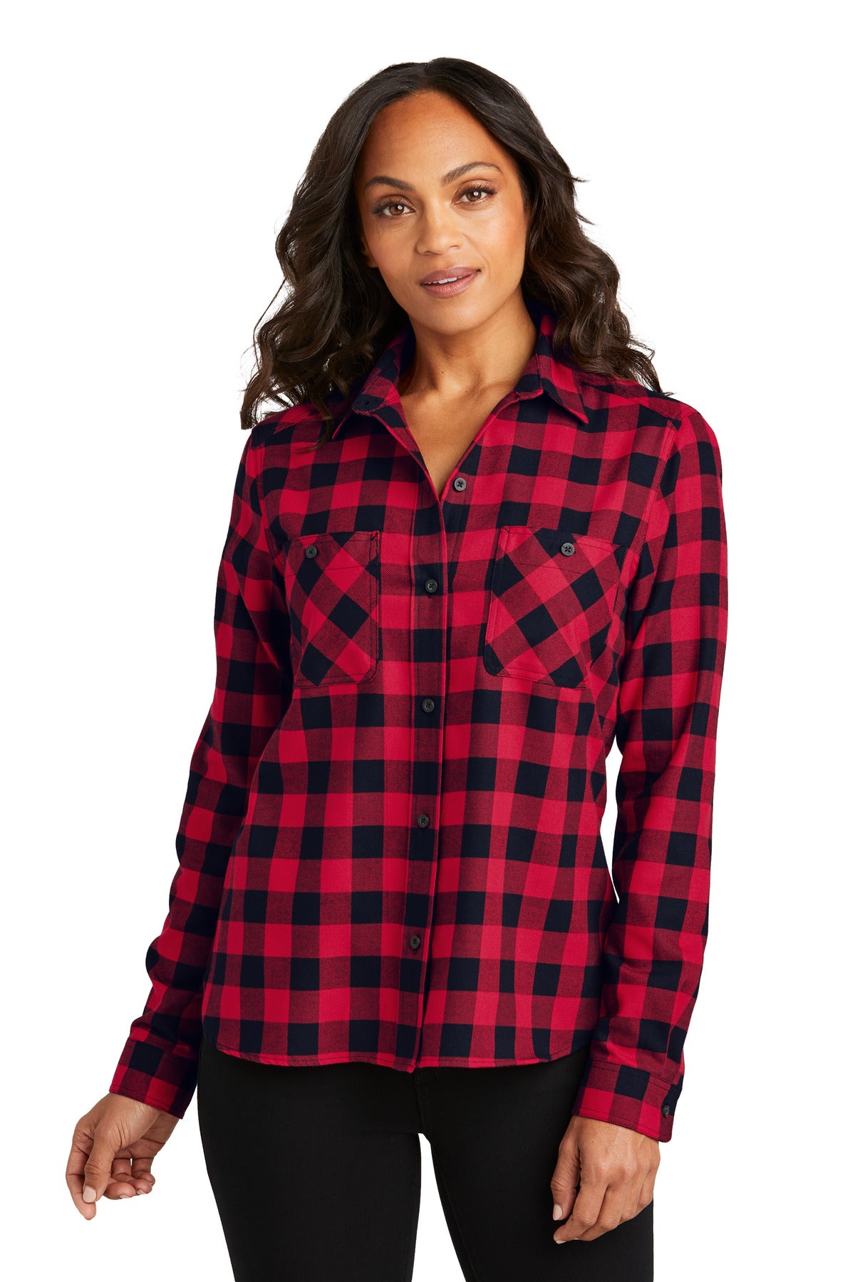 LW669-RedBlackBuffaloCheck-XS