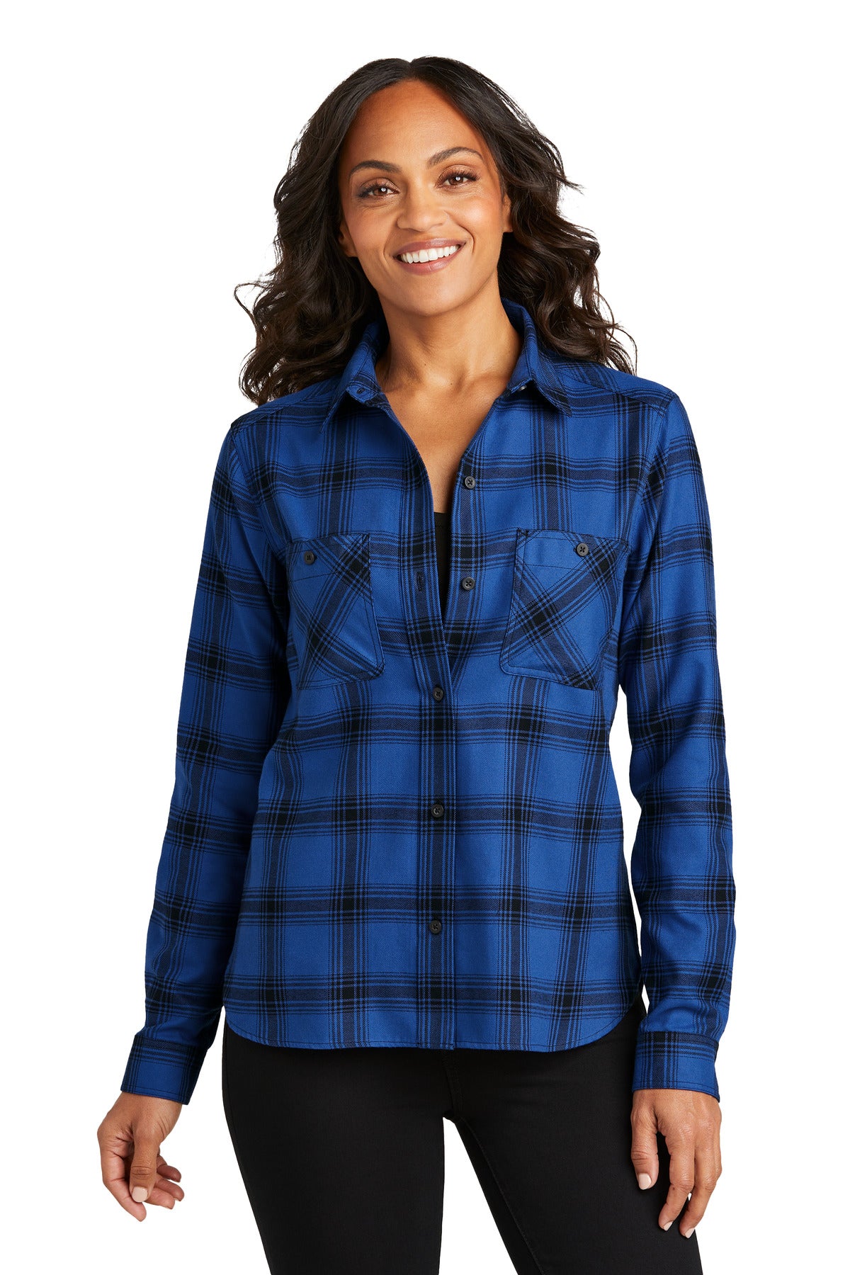 LW669-RoyalBlackOpenPlaid-XS