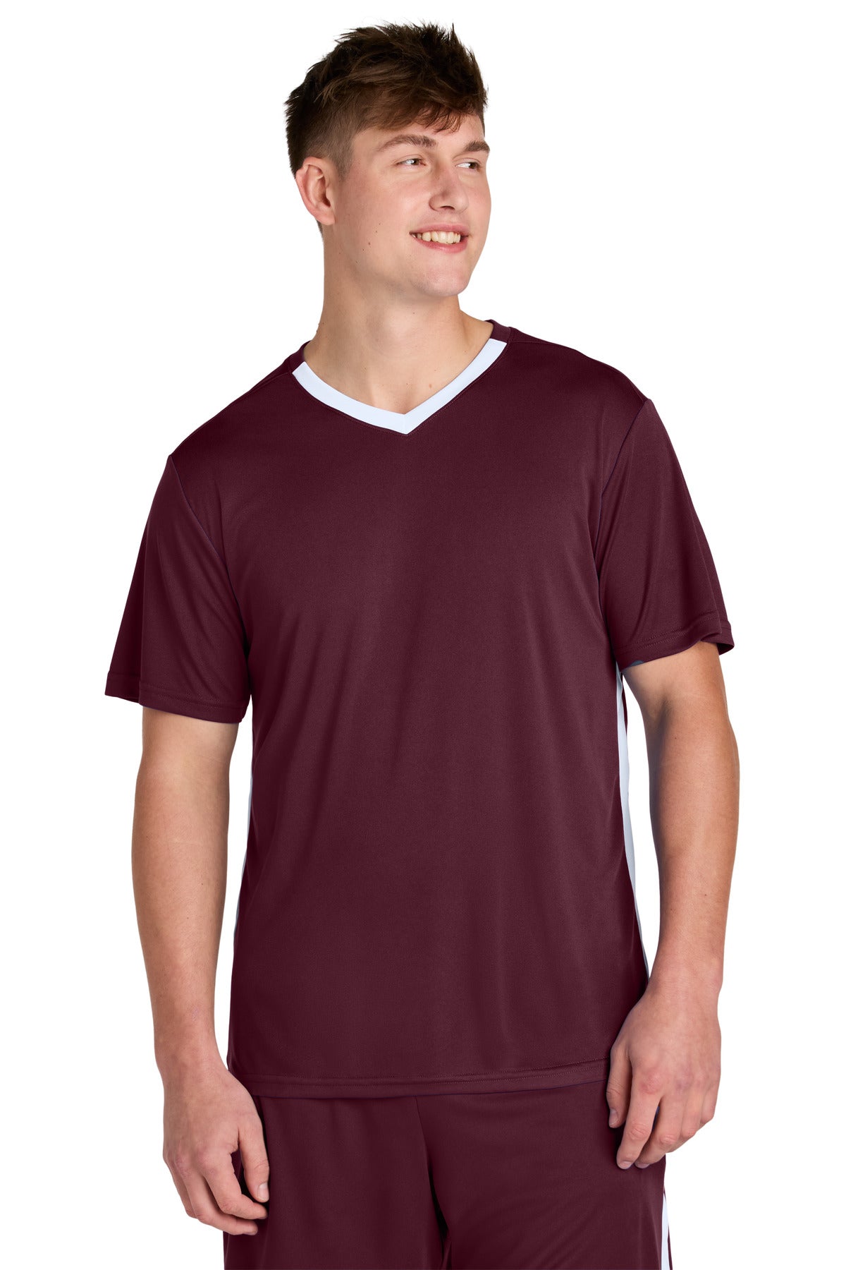 ST101-MaroonWhite-XS