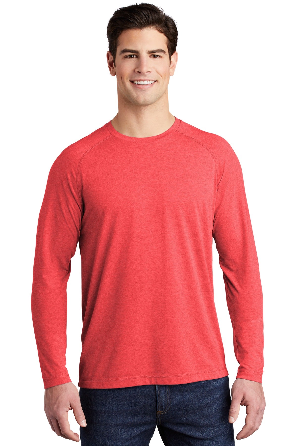 ST400LS-TrueRedHeather-XS