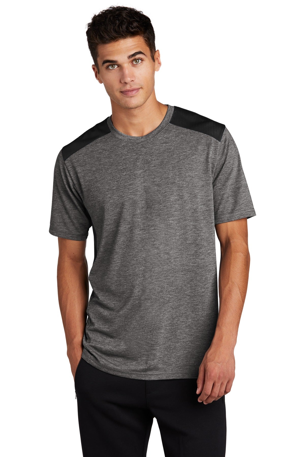 ST410-BlackDarkGreyHeather-XS