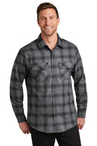 W668-GreyBlackOpenPlaid-2XL