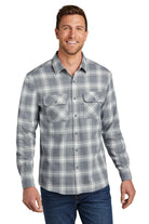 W668-GreyCreamOpenPlaid-2XL