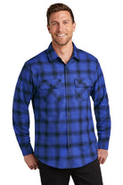 W668-RoyalBlackOpenPlaid-4XL